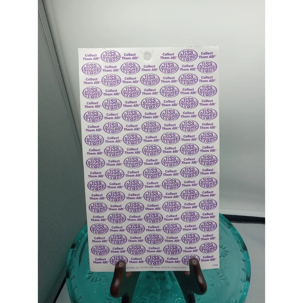 Lisa Frank Zodiac Astrology Sticker Sheet S1023  Full Sheet Unused Year? Fr Book